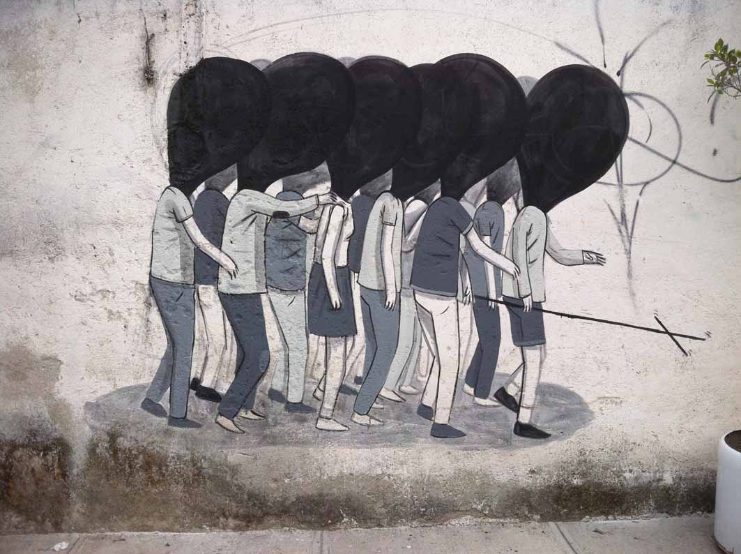 La street art surreale e sovversiva dello spagnolo Escif | Collater.al
