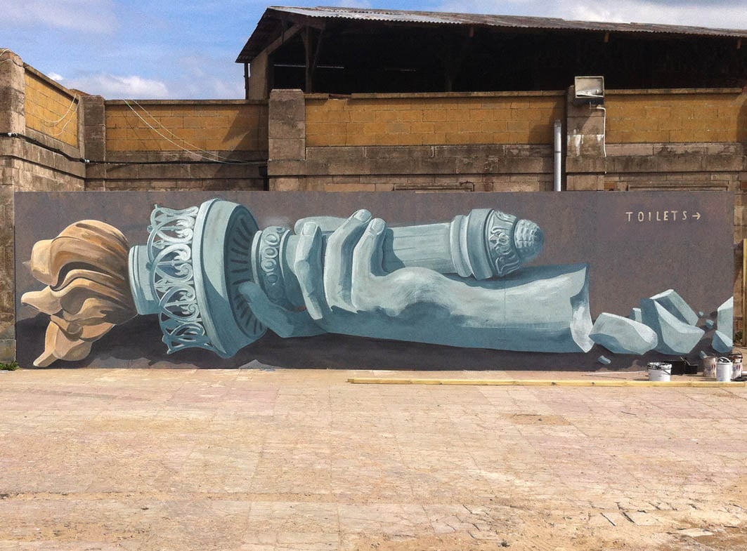 La street art surreale e sovversiva dello spagnolo Escif | Collater.al