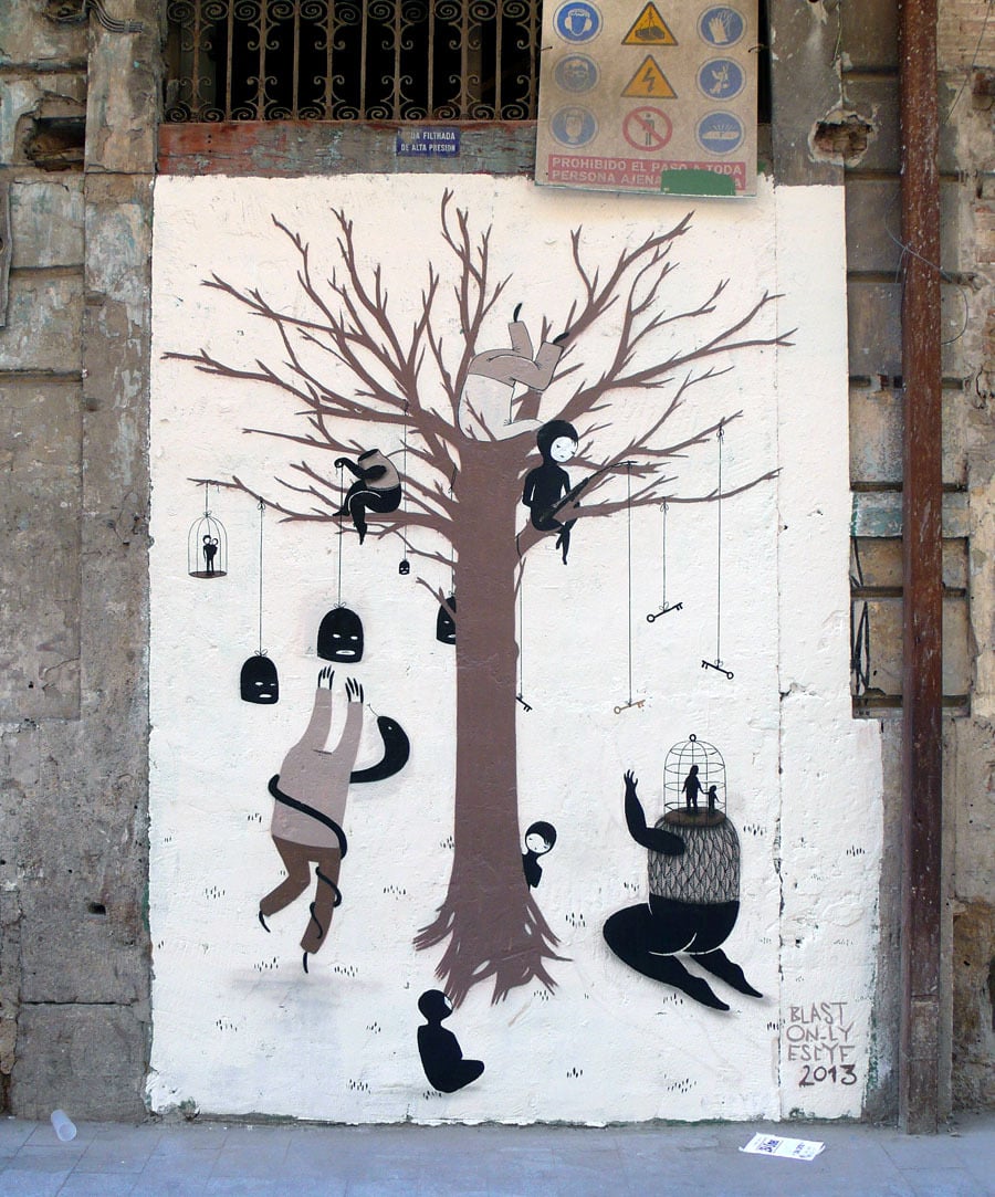 La street art surreale e sovversiva dello spagnolo Escif | Collater.al
