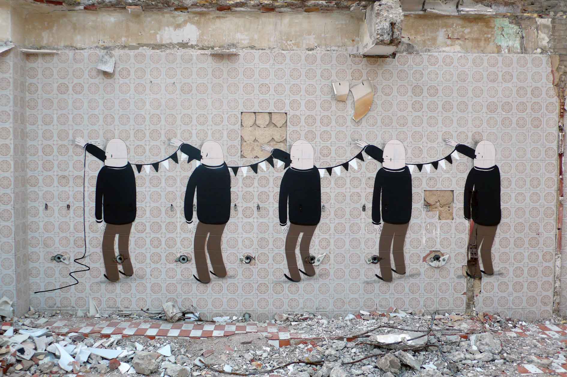 La street art surreale e sovversiva dello spagnolo Escif | Collater.al