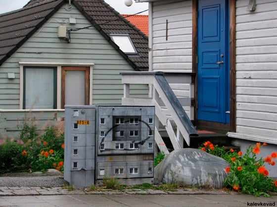 Evol - Street Art - Edifici in miniatura