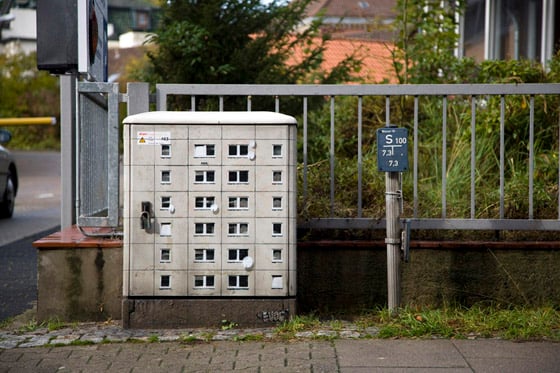 Evol - Street Art - Edifici in miniatura