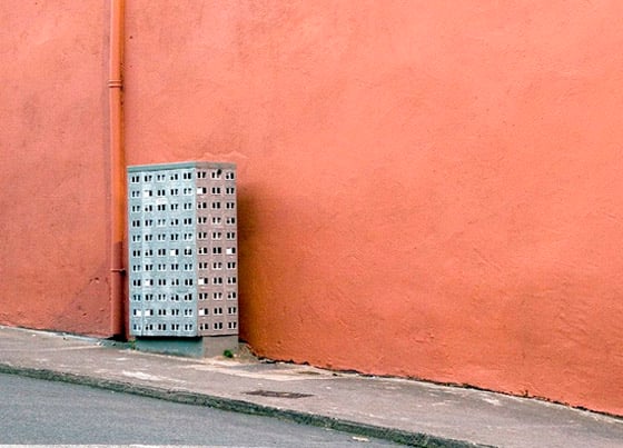 Evol - Street Art - Edifici in miniatura