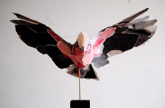 Anna-Wili Highfield - Paper Sculpture - Animali di carta e filo di rame