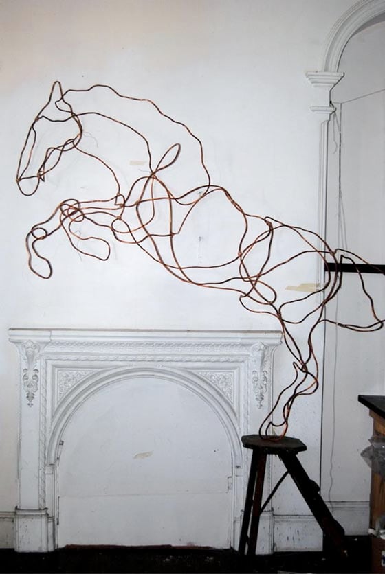 Anna-Wili Highfield - Paper Sculpture - Animali di carta e filo di rame