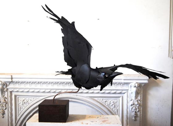 Anna-Wili Highfield - Paper Sculpture - Animali di carta e filo di rame