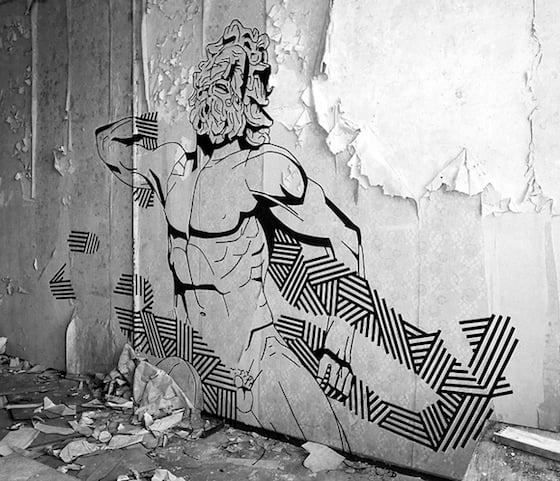 Buff Diss - tape artist australiano che utilizza il nastro adesivo per realizzare le sue opere Buff Diss - tape artist australiano che utilizza il nastro adesivo per realizzare le sue opere