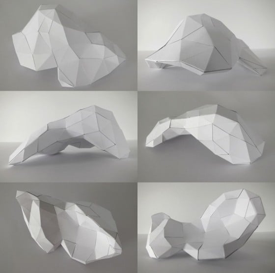 Horst Kiechle - Paper Torso - Busto realizzato con la carta Horst Kiechle - Paper Torso - Busto realizzato con la carta
