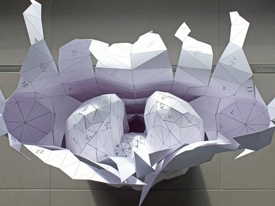 Horst Kiechle - Paper Torso - Busto realizzato con la carta Horst Kiechle - Paper Torso - Busto realizzato con la carta