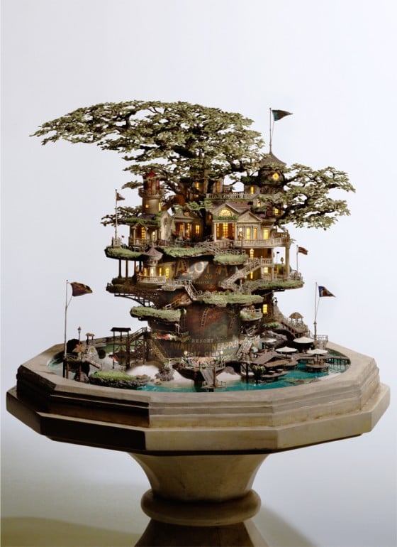 Bonsai series - Edifici in miniatura costruiti su bonsai Bonsai series - Edifici in miniatura costruiti su bonsai