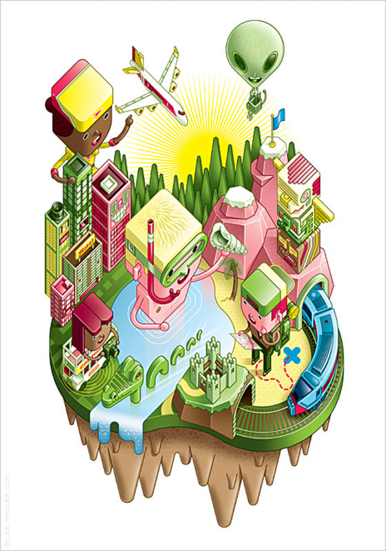 Lee Hasler - Isometric illustrations