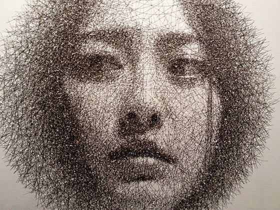 Seung Mo Park - Wire Mesh Portraits