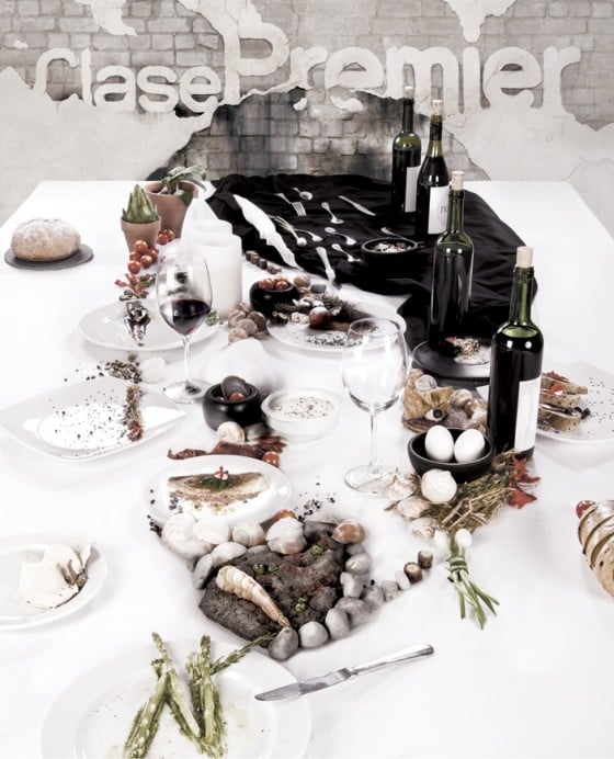 René Redzepi - Volto realizzato con cibo e utensili da cucina René Redzepi - Volto realizzato con cibo e utensili da cucina
