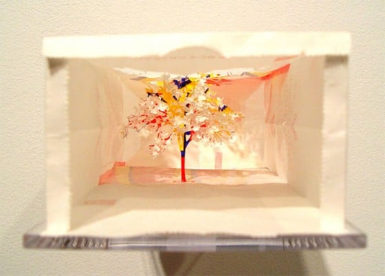 Yuken Teruya - Paper Art - Oggetti di carta trasformati in paessaggi naturali.