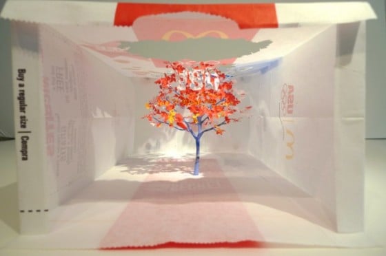 Yuken Teruya - Paper Art - Oggetti di carta trasformati in paessaggi naturali.