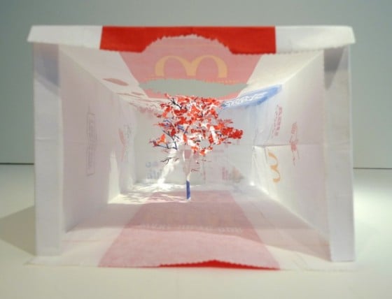 Yuken Teruya - Paper Art - Oggetti di carta trasformati in paessaggi naturali.