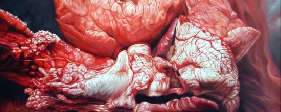 Victoria Reynolds - Meat Paintings - Dipinti realistici di carne cruda