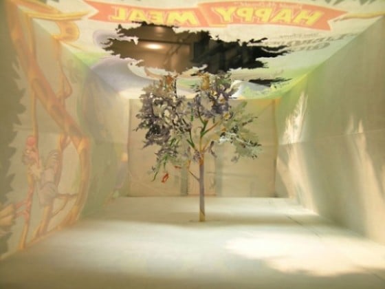 Yuken Teruya - Paper Art - Oggetti di carta trasformati in paessaggi naturali.