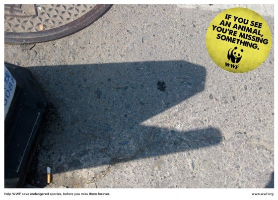 If you see an animal, you’re missing something - Campagna WWF 
