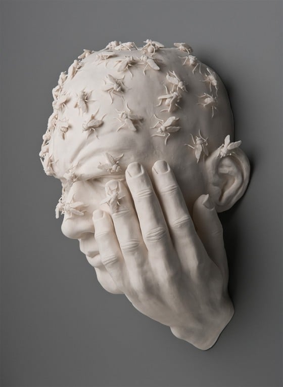 Kate MacDowell - Porcelain Sculptures - Sculture che rappresentano il rapporto tra uomo e natura