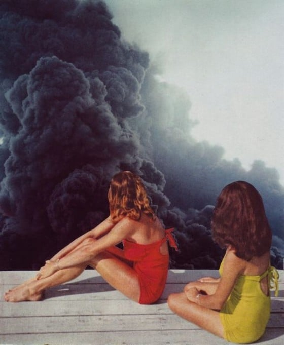 Beth Hoeckel - Point of view - Collages apocalittici e nostalgici realizzati con fotografie vintage