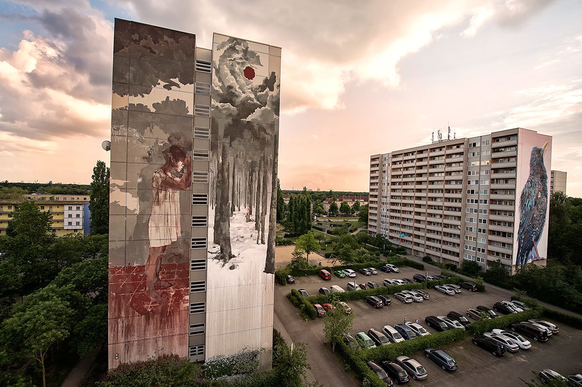 Borondo - Pittore e street artist spagnolo il cui stile mescola pittura e incisione