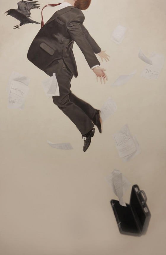 Alex Hall - Relativity - Dipinti surreali sull'indecisione e l'incertezza Alex Hall - Relativity - Dipinti surreali sull'indecisione e l'incertezza