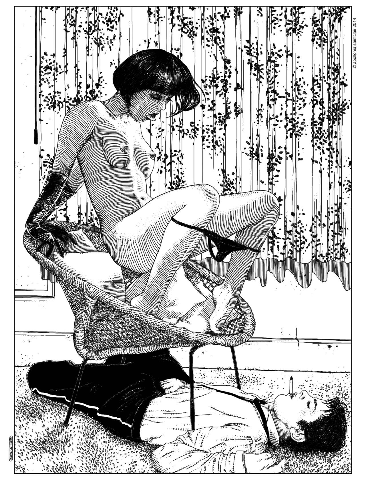 Le illustrazioni erotiche di Apollonia Saintclair | Collater.al