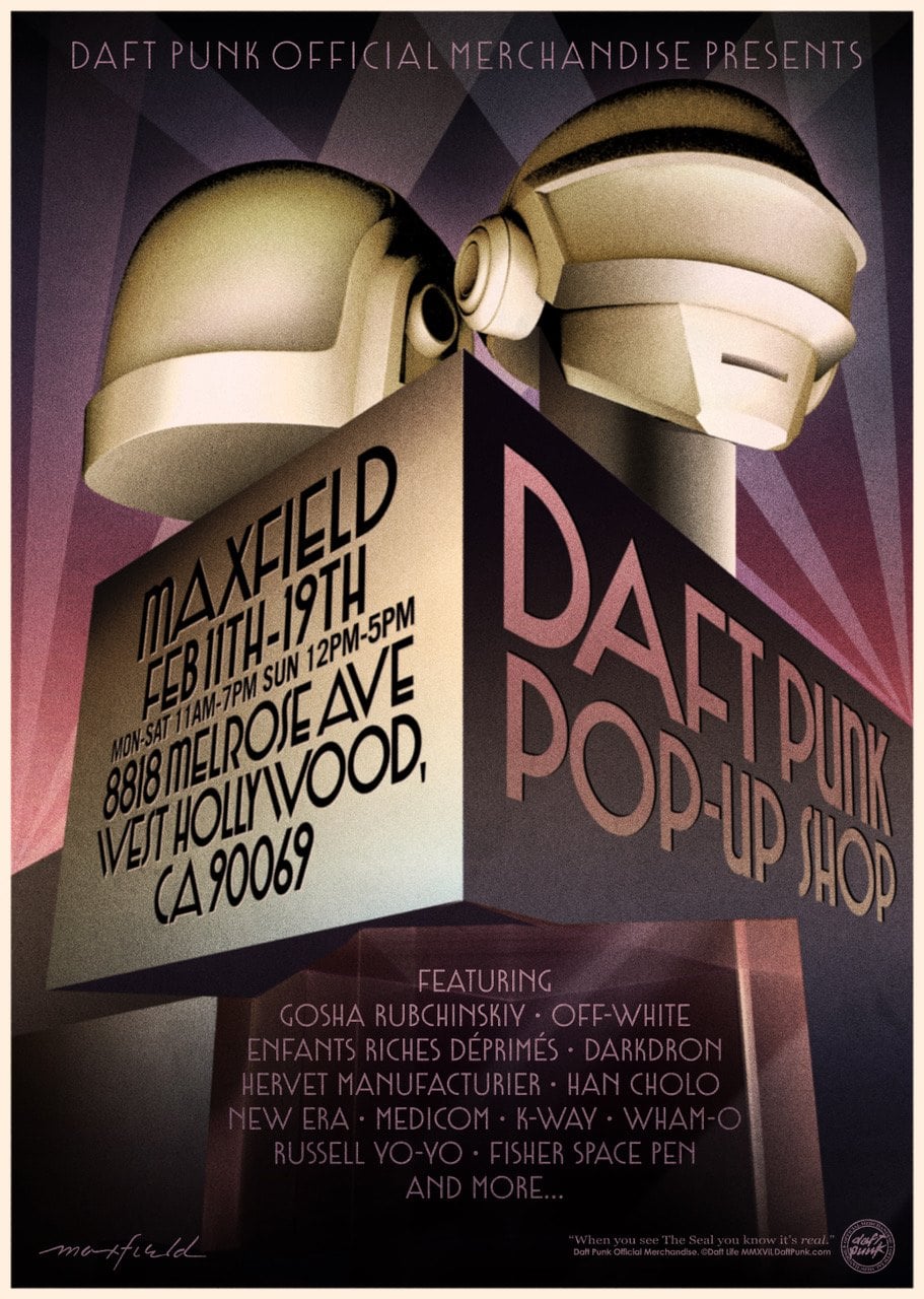I Daft Punk aprono il loro primo pop-up store a Los Angeles | Collater.al