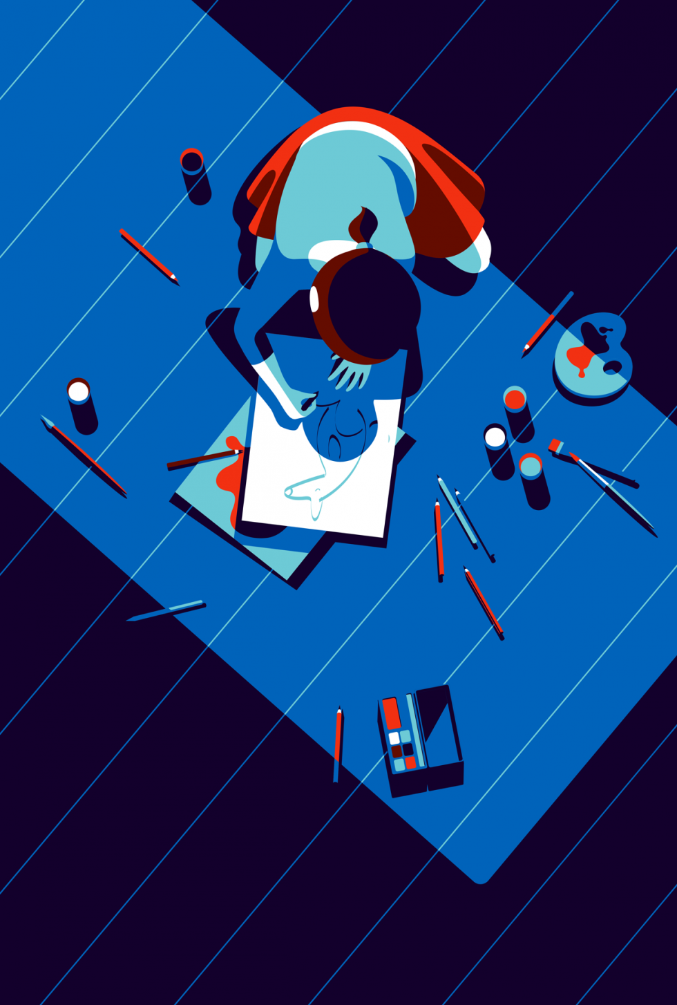 Le illustrazioni glamour e minimali di Malika Favre | Collater.al