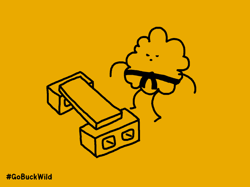 Le GIF di Tom Deslongchamp per #snackBuckWild | Collater.al