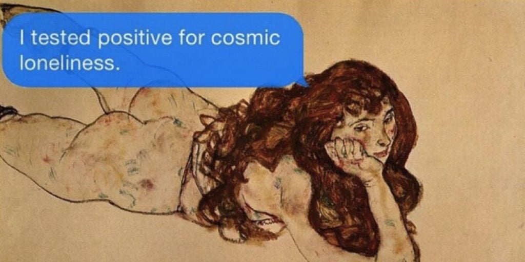 TextFromYourExistentialist, gli sms esistenzialisti delle opere d’arte | Collater.al 9