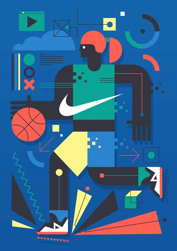 Il murales di Neil Stevens per Nike a Barcellona | Collater.al 2