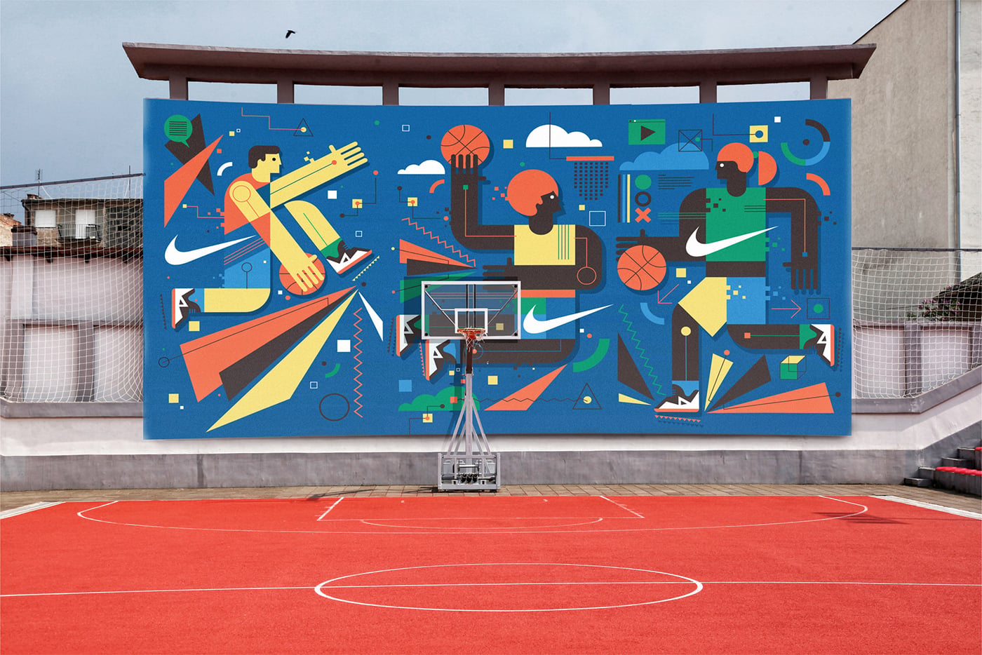 Il murales di Neil Stevens per Nike a Barcellona | Collater.al 5