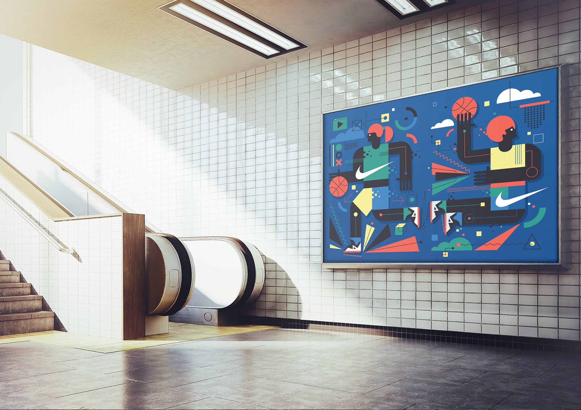 Il murales di Neil Stevens per Nike a Barcellona | Collater.al 6