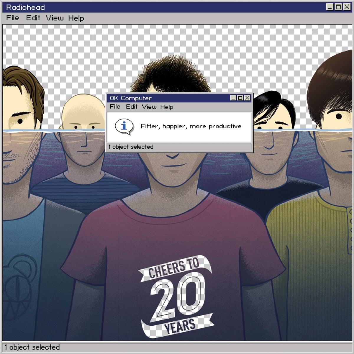 Cheers to 20 Years, le band illustrate da Massimiliano Aurelio | Collater.al