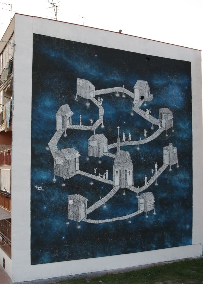 La Street Art colora la periferia di Napoli con il Parco dei Murales | Collater.al Daniele Nitt