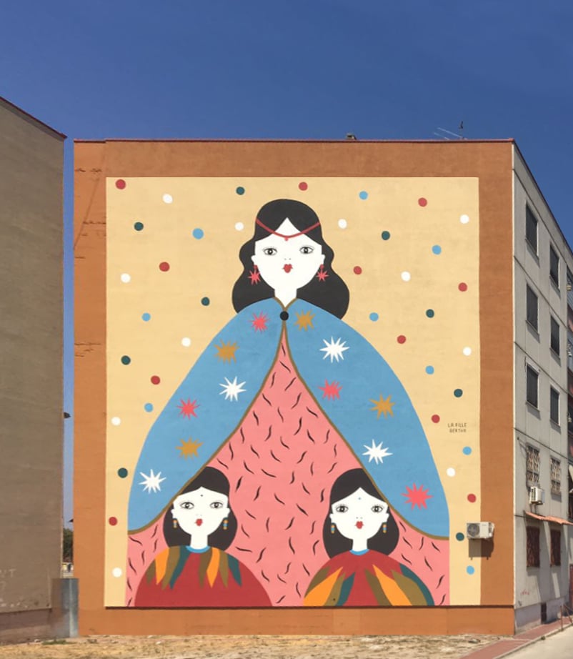 La Street Art colora la periferia di Napoli con il Parco dei Murales | Collater.al La Fille B