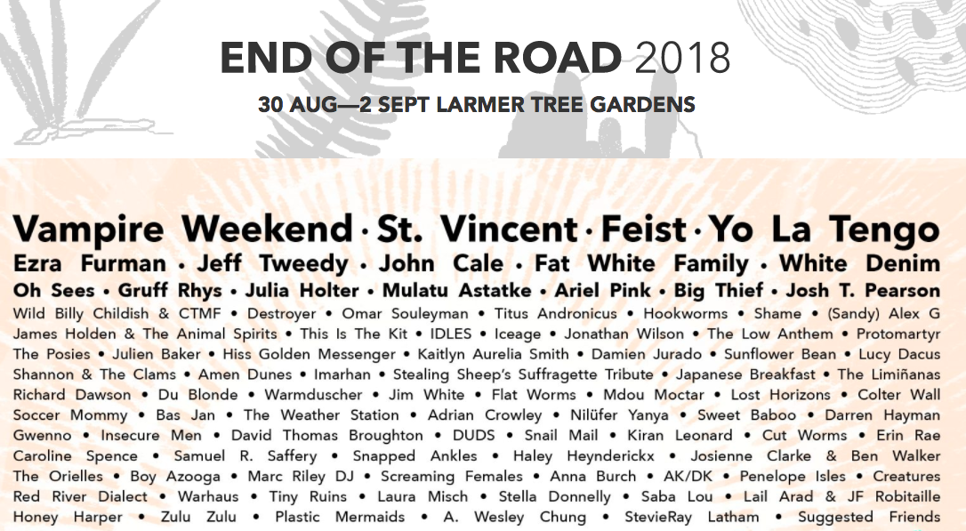 Festival estate breve guida | Collater.al end of the road