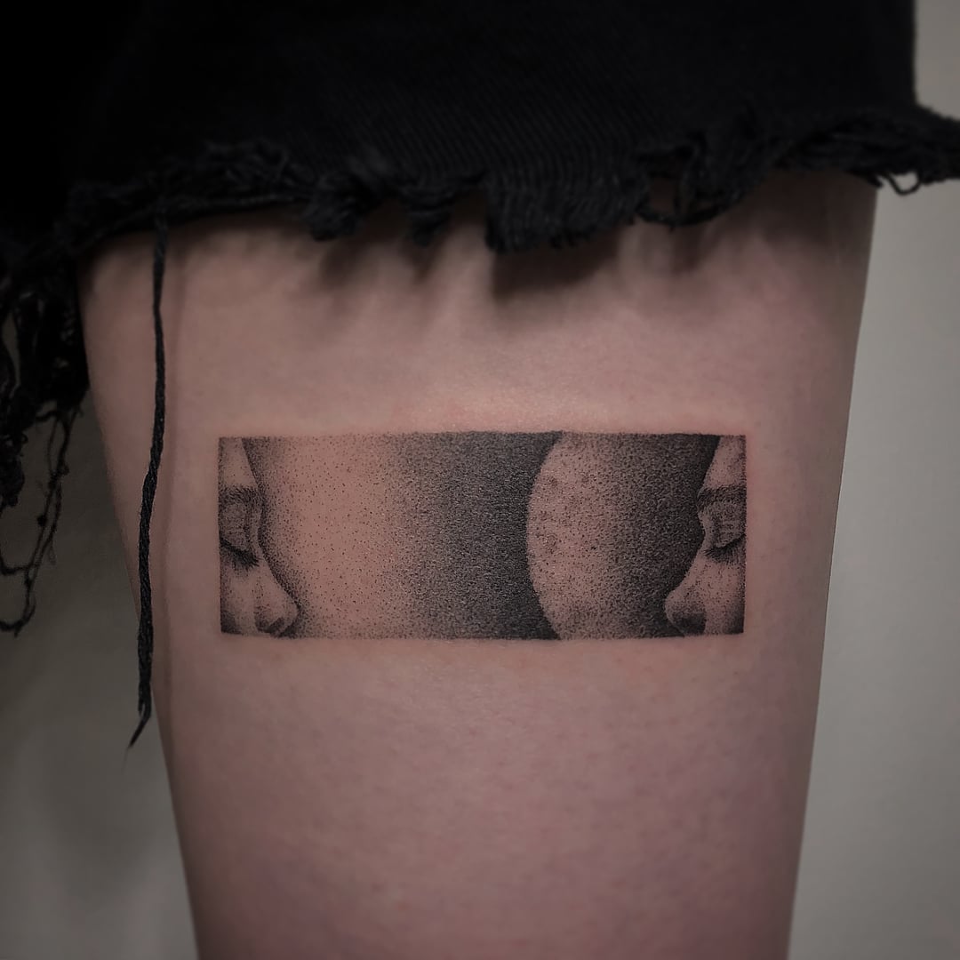 Blackdotkime e i tatuaggi che si rifanno al puntinismo | Collater.al