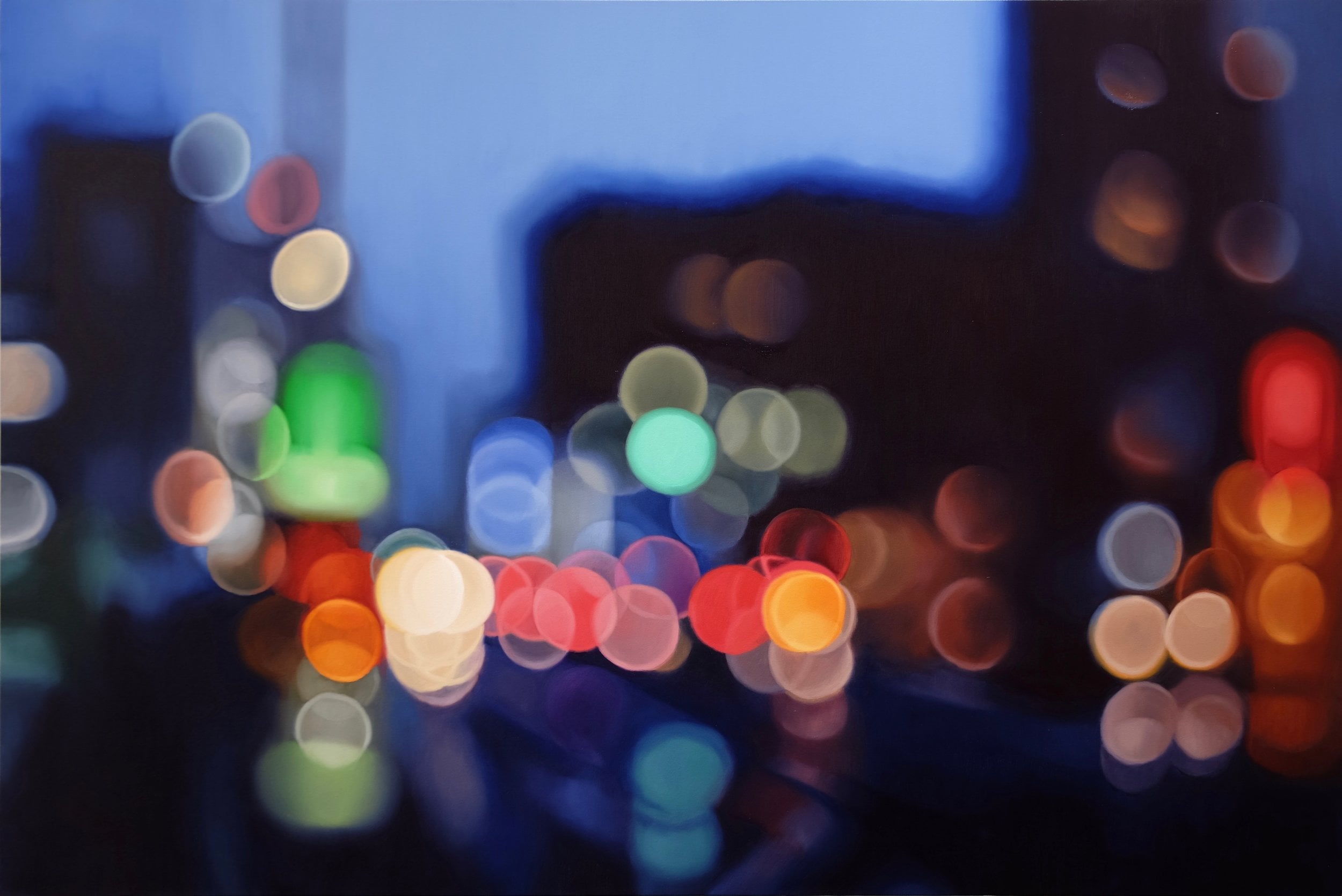 Night Philip Barlow affascina con i suoi dipinti sfuocati | Collater.al