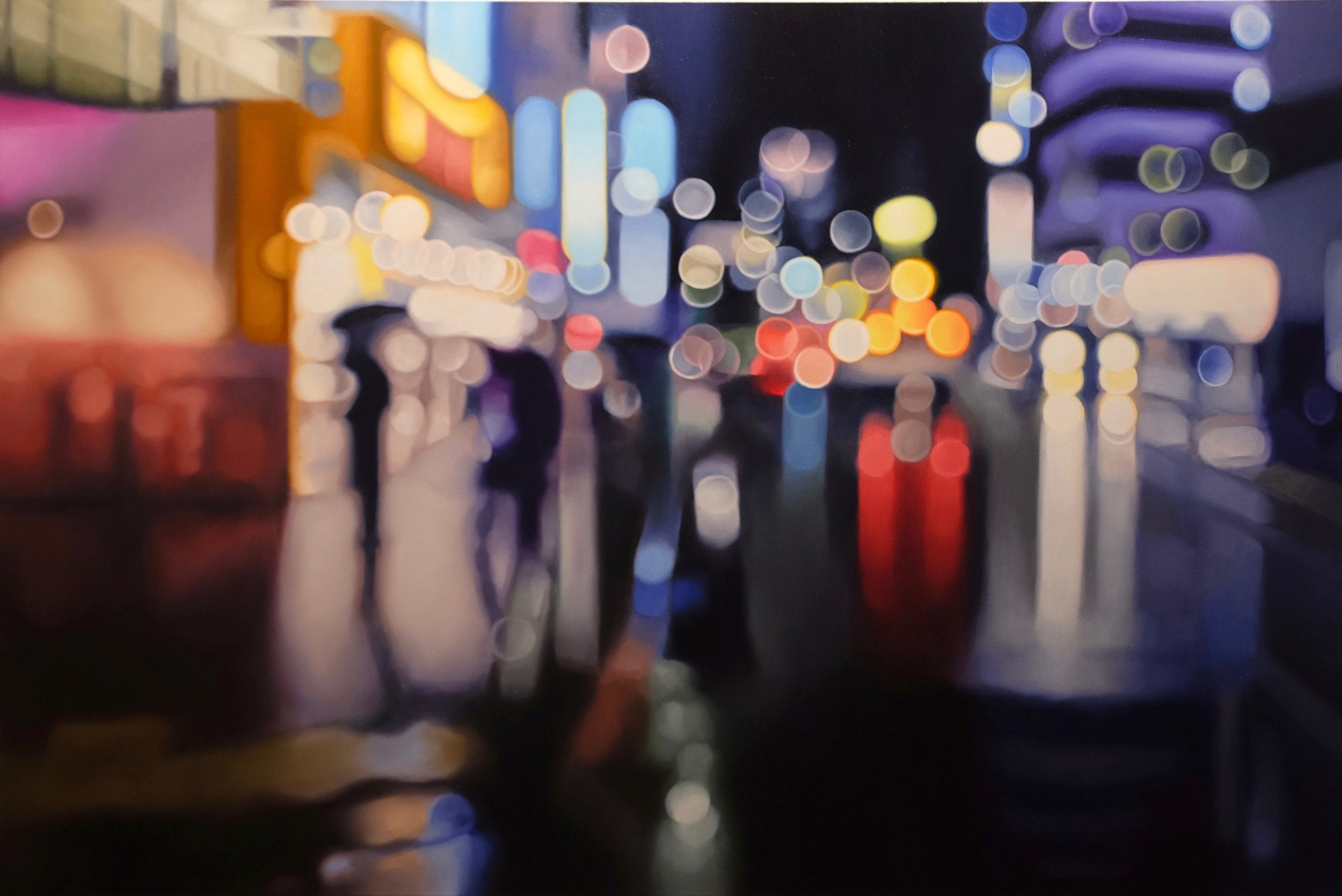 Night Philip Barlow affascina con i suoi dipinti sfuocati | Collater.al