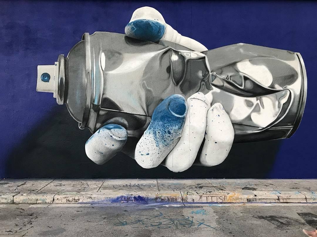 I murales cromati tridimensionali di Fanakapan | Collater.al