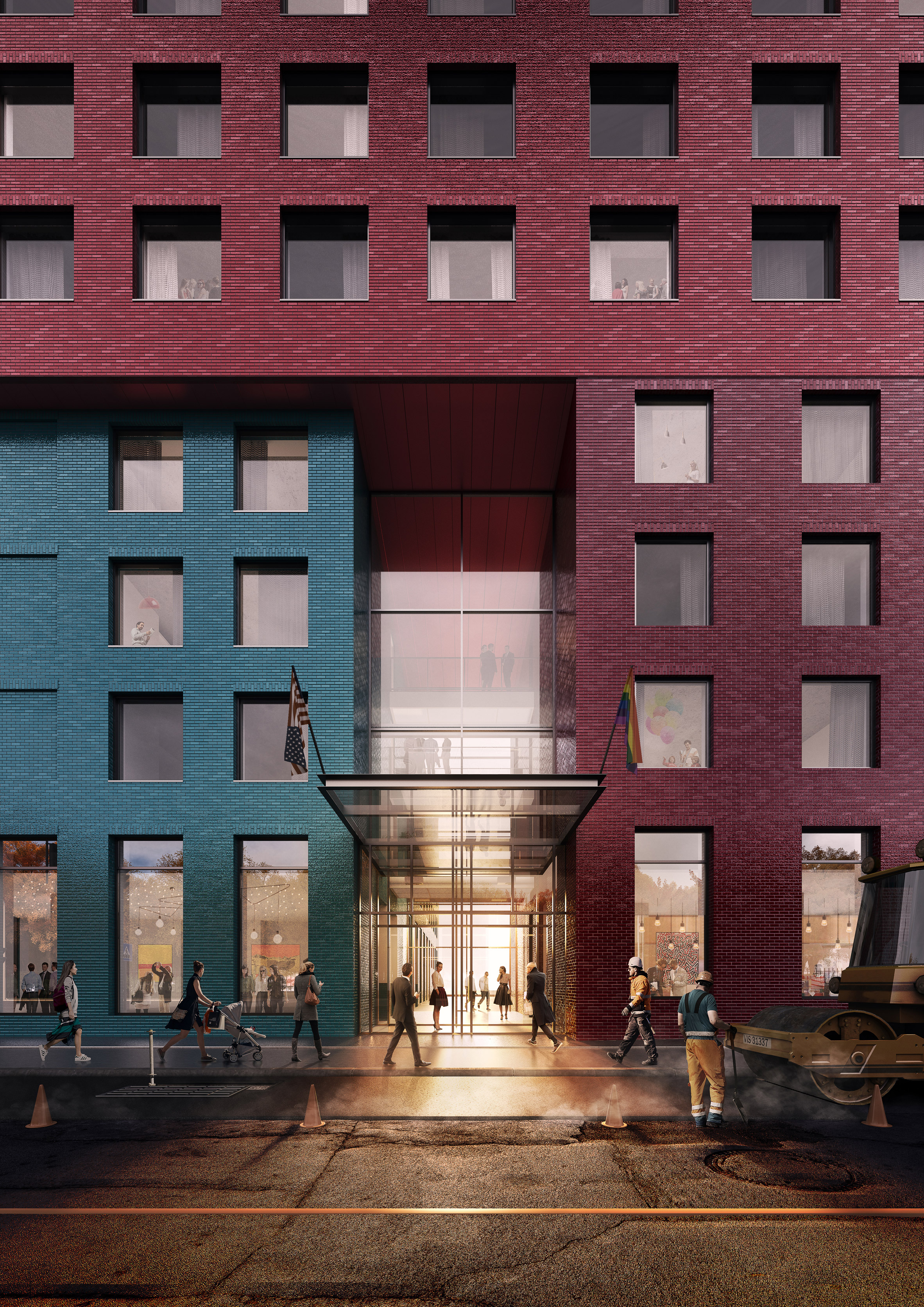 Il Radio Tower & Hotel di MVRDV che somiglia a un LEGO | Collater.al