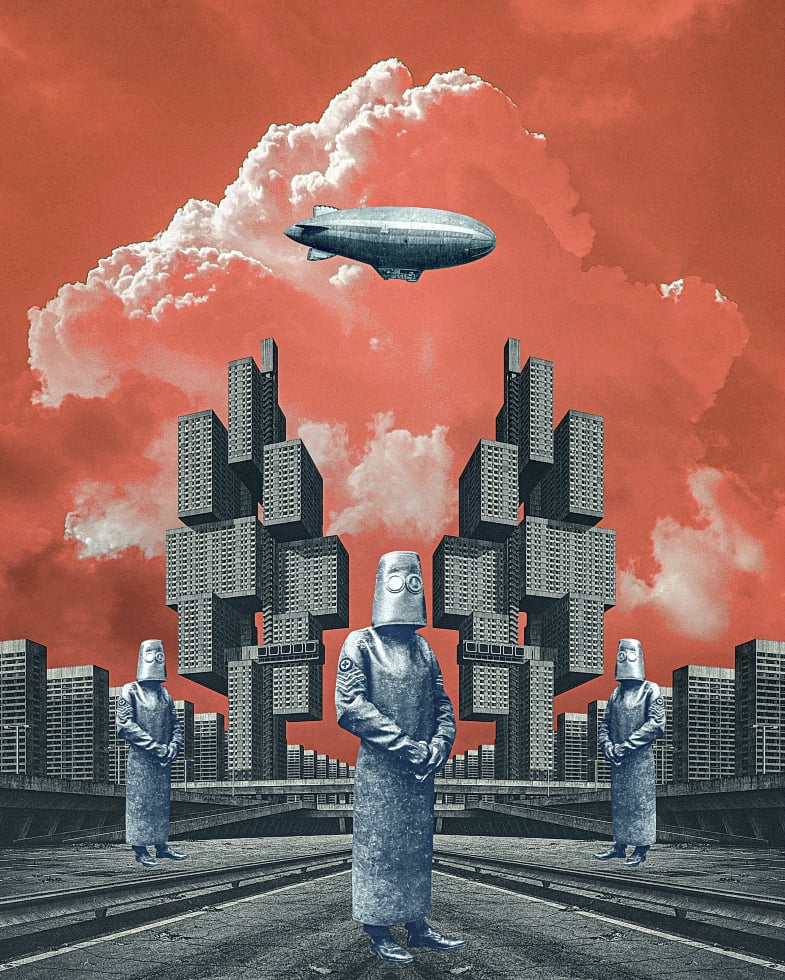 Il mondo sottosopra dei collage di Serg Nehaev | Collater.al