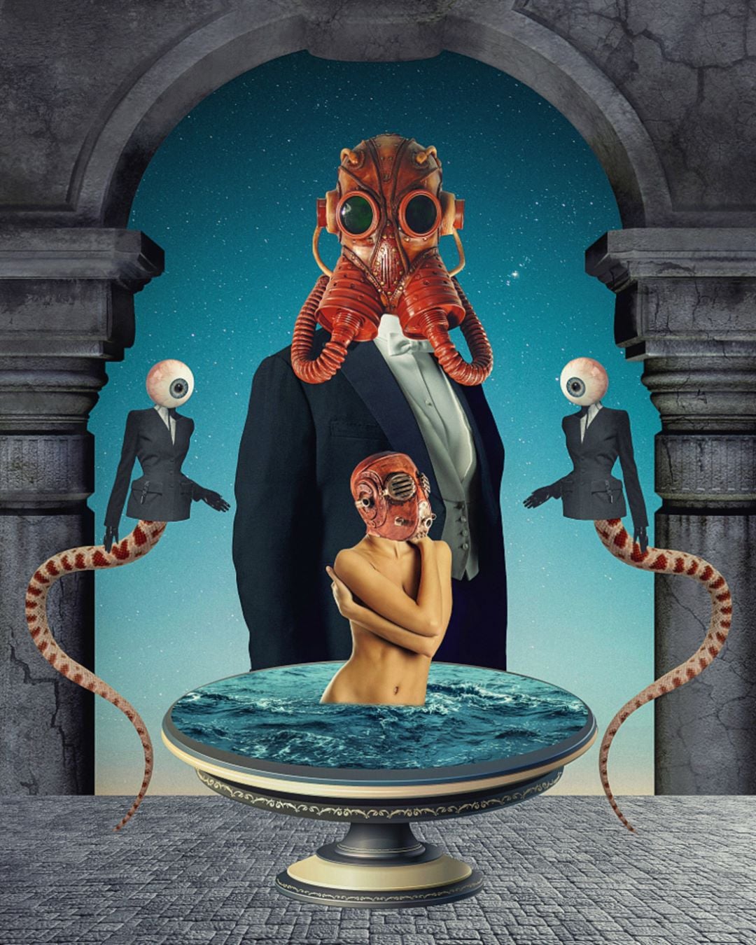 Il mondo sottosopra dei collage di Serg Nehaev | Collater.al