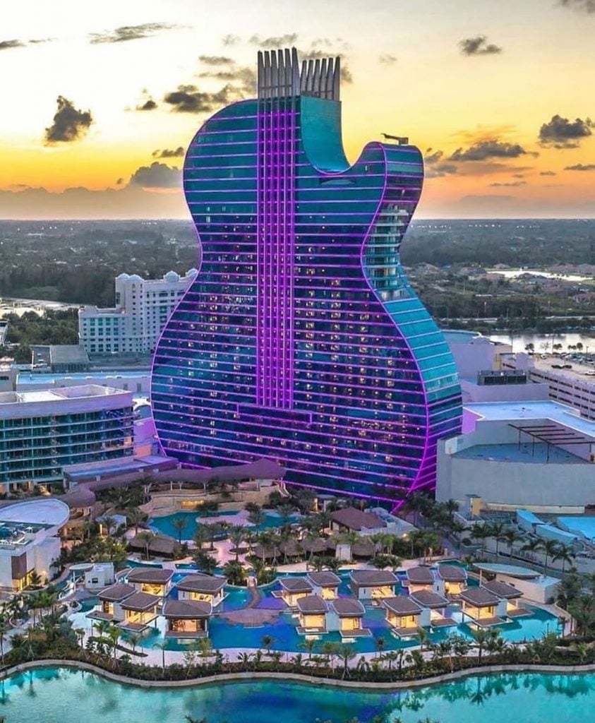 Seminole Hard Rock The First Hotel In The Shape Of A Guitar Collateral 