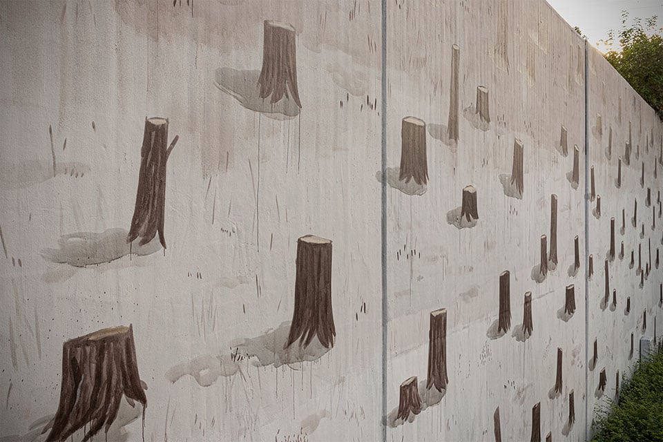WE THE FOREST, the latest work by street artist Escif | Collater.al