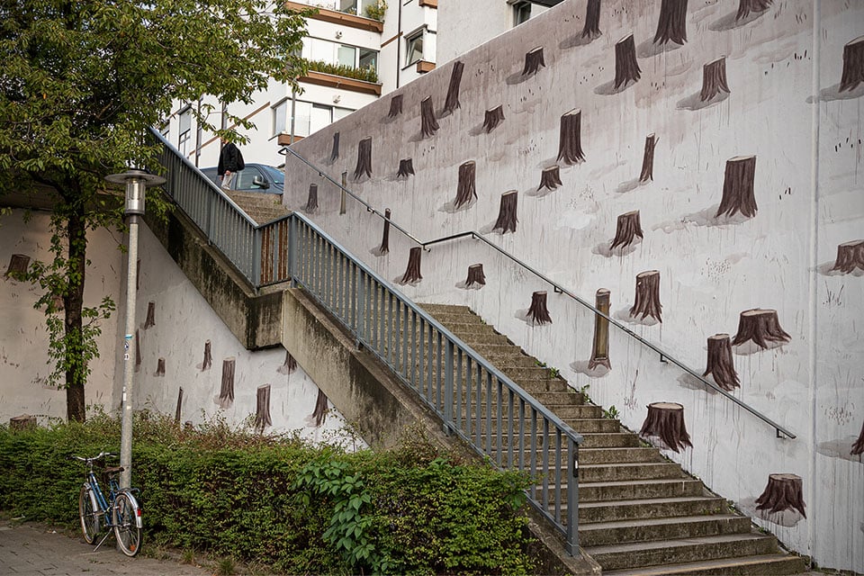 WE THE FOREST, the latest work by street artist Escif | Collater.al