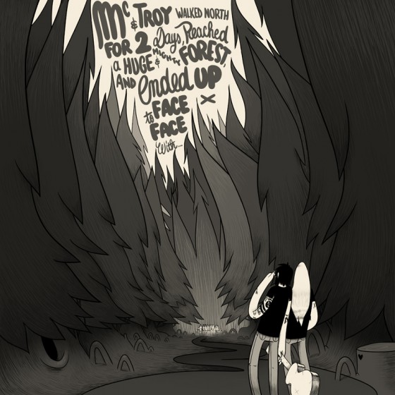 Matthieu Bessudo aka Mc Bess - Illustrazione surreale in bianco e nero